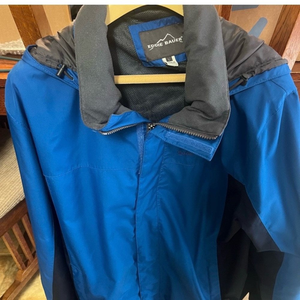 Eddie Bauer Blue and Gray Performance Jacket